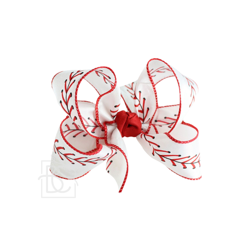 BASEBALL BOWS: 4.5 - LARGE / Baseball Bow
