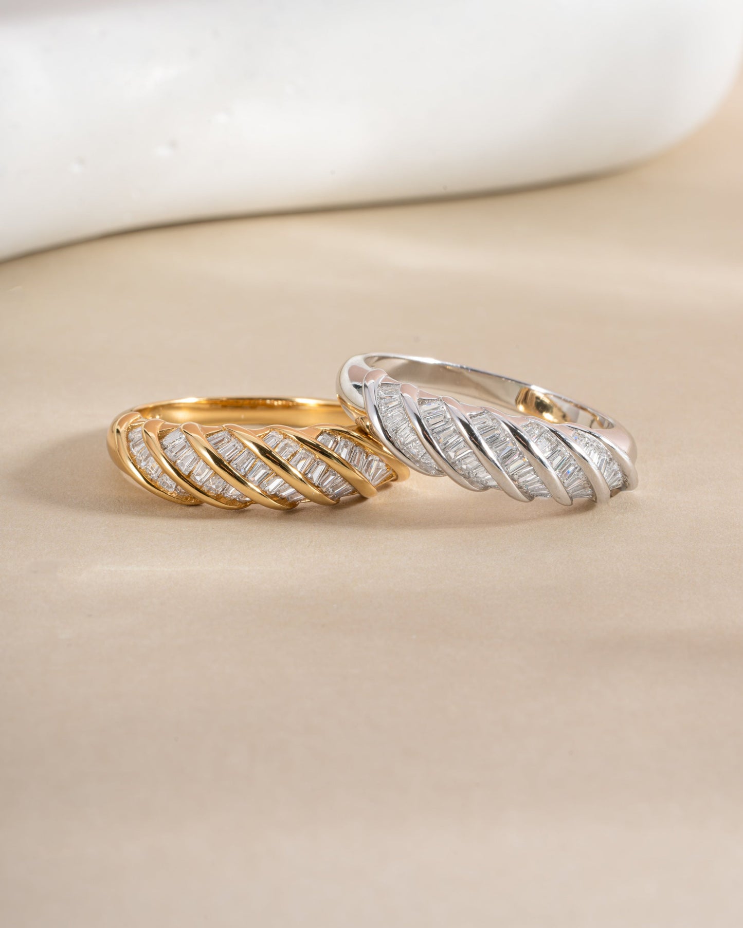 Baguette Croissant Ring