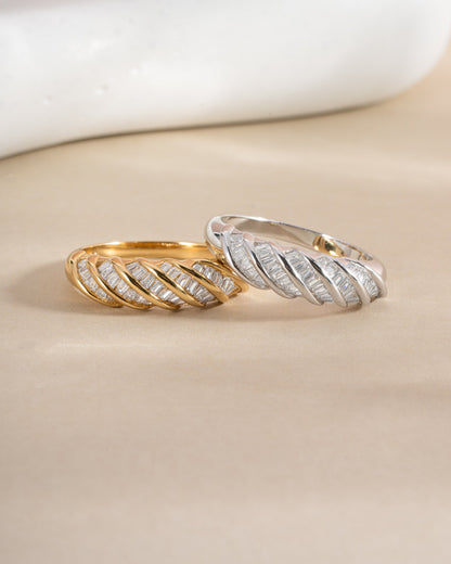 Baguette Croissant Ring