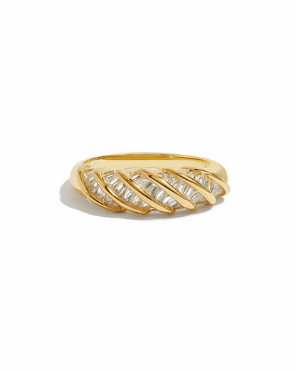 Baguette Croissant Ring
