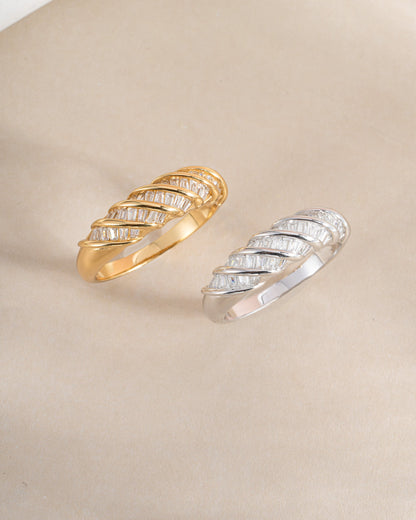 Baguette Croissant Ring