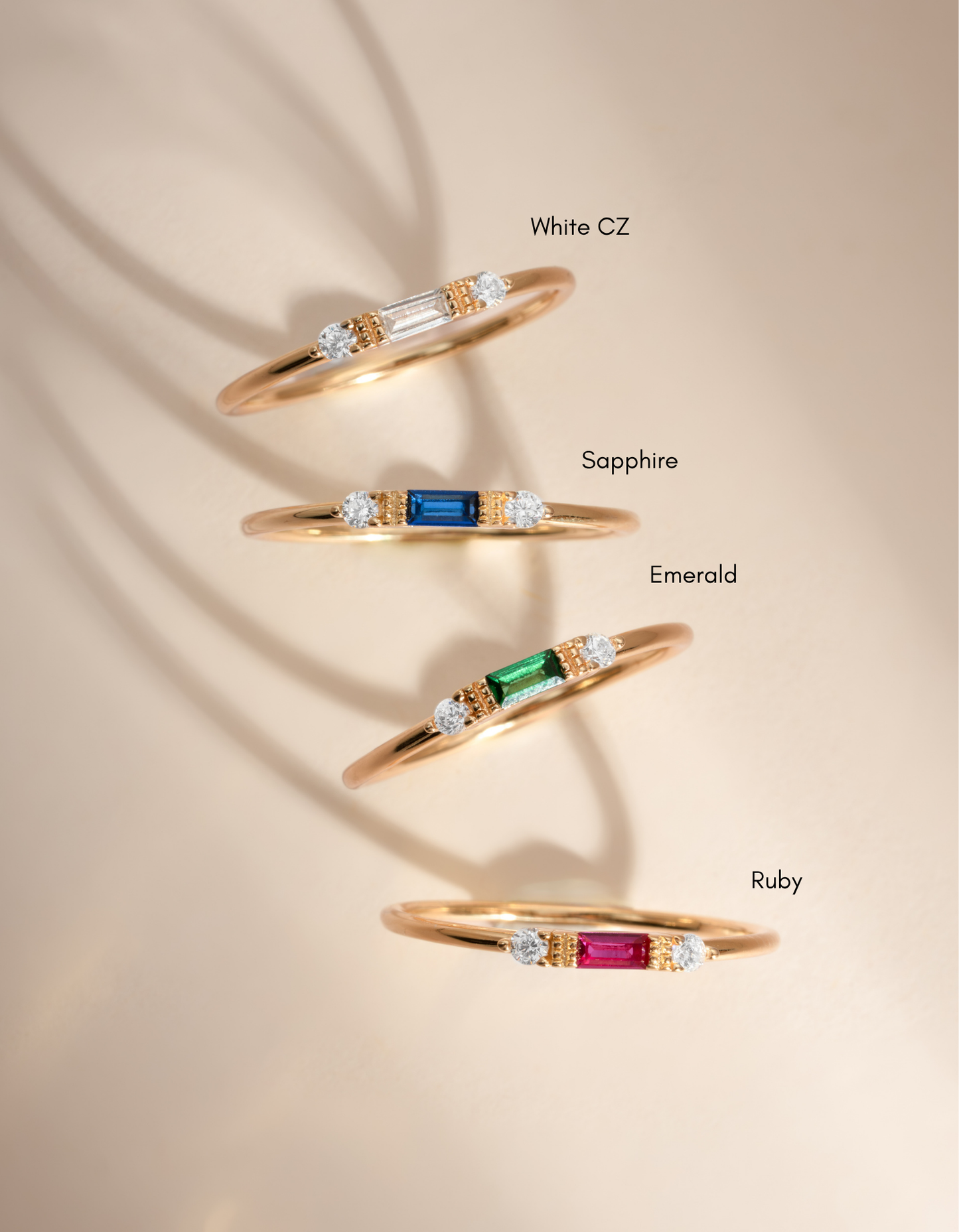 Sapphire Baguette Ring