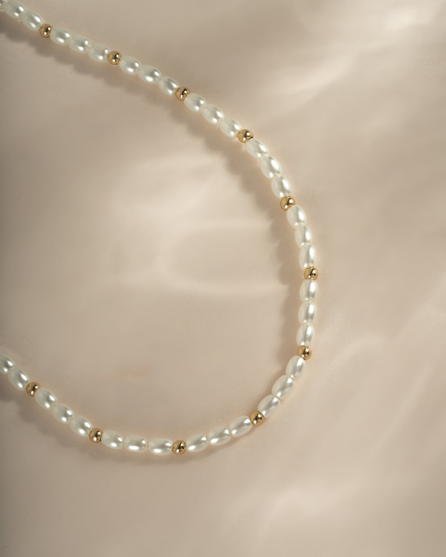 Beaded Pearl Necklace