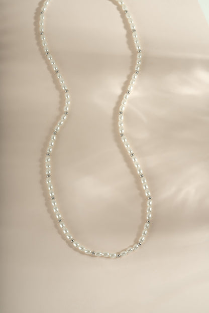 Beaded Pearl Necklace