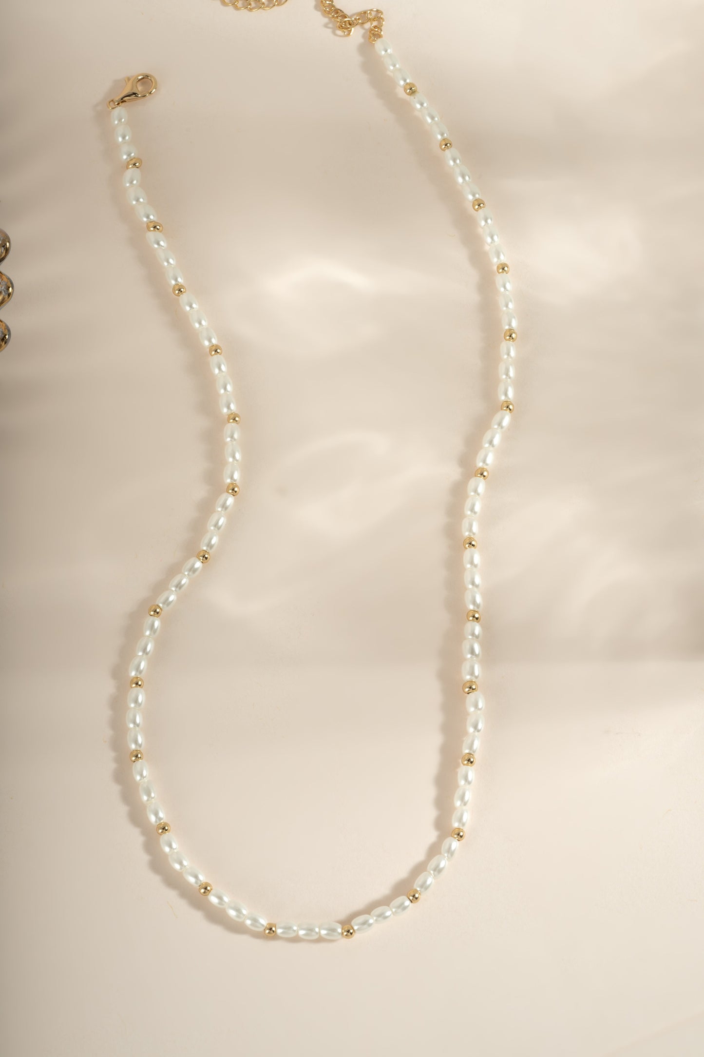 Beaded Pearl Necklace