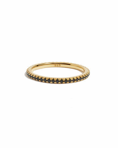 Black CZ Eternity Ring
