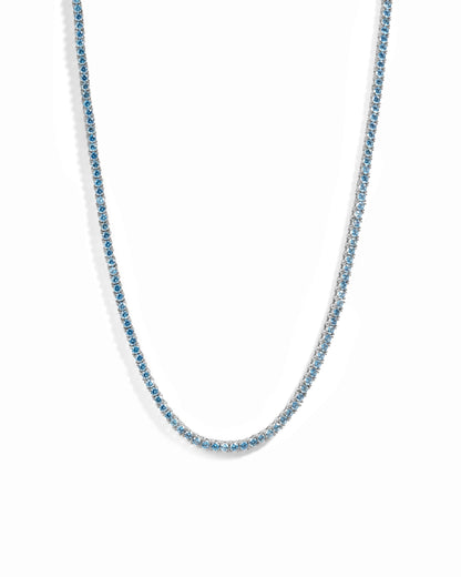 Aquamarine Tennis Necklace