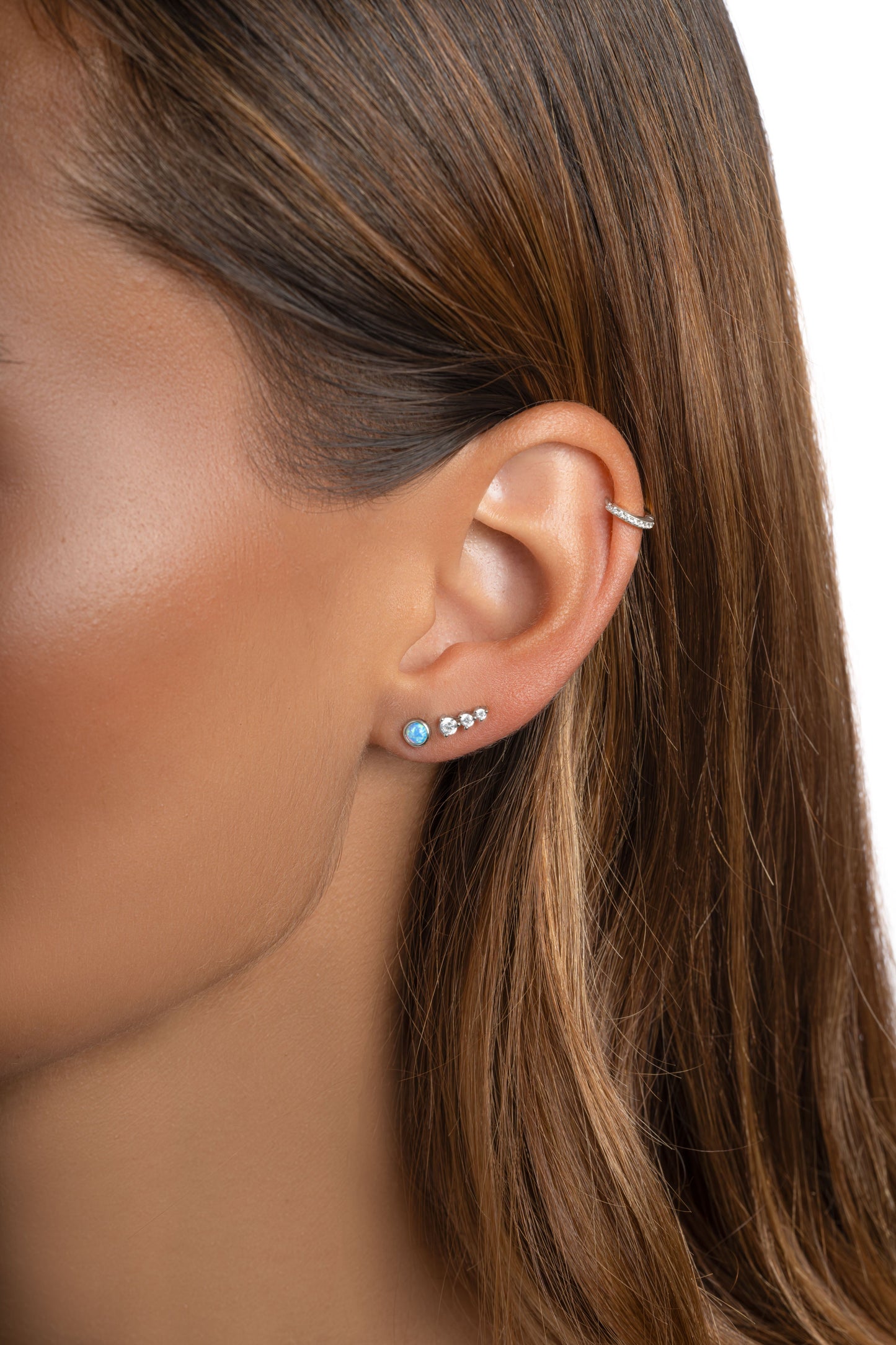Blue Opal Studs