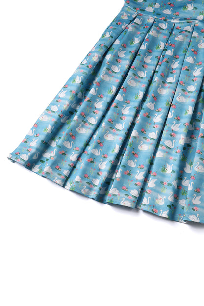 Amanda Blue Swan Lake Swing Dress