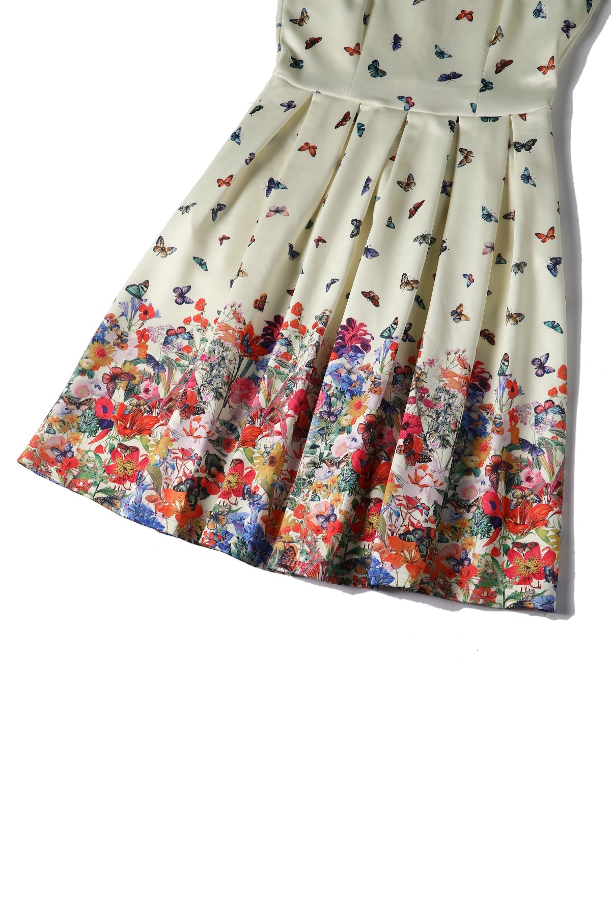 Amanda Butterfly Garden Flared Dress