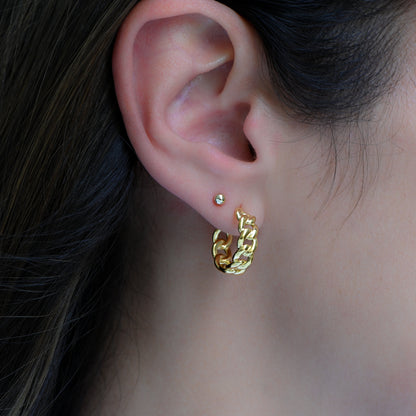 Small Chain Hoops