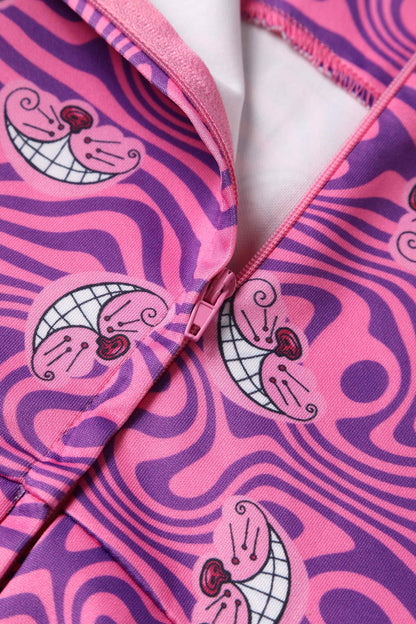 Amanda Pink Cheshire Cat Swing Dress