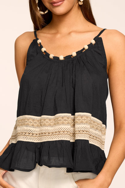 Kiersten Embellished Coverup Tank Top