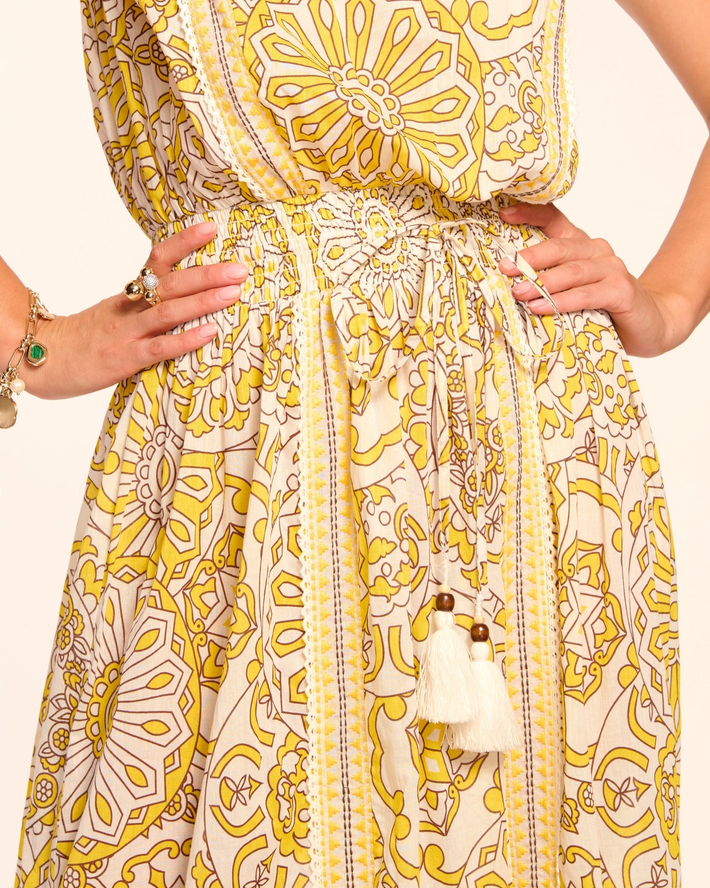 Nadine Cotton Strapless Coverup Maxi Dress