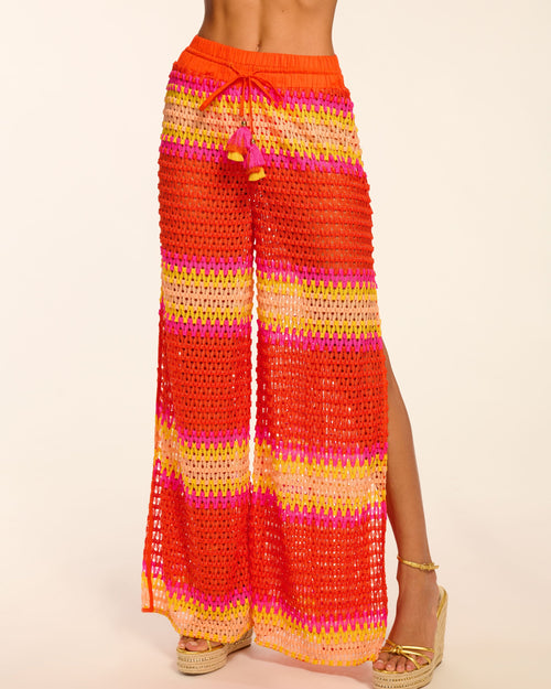 Larsa Crochet Wide Leg Coverup Pant