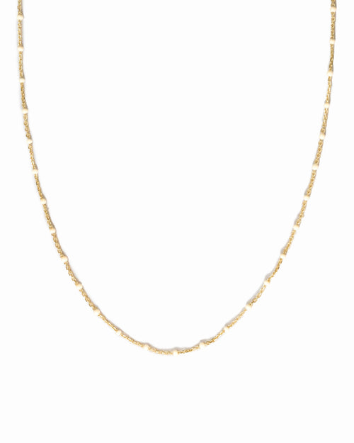 Cream Enamel Beaded Necklace