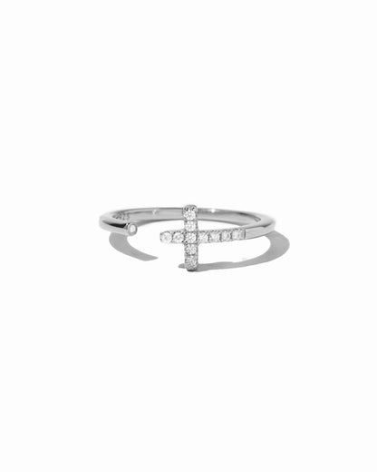 Cross Open Cuff Ring