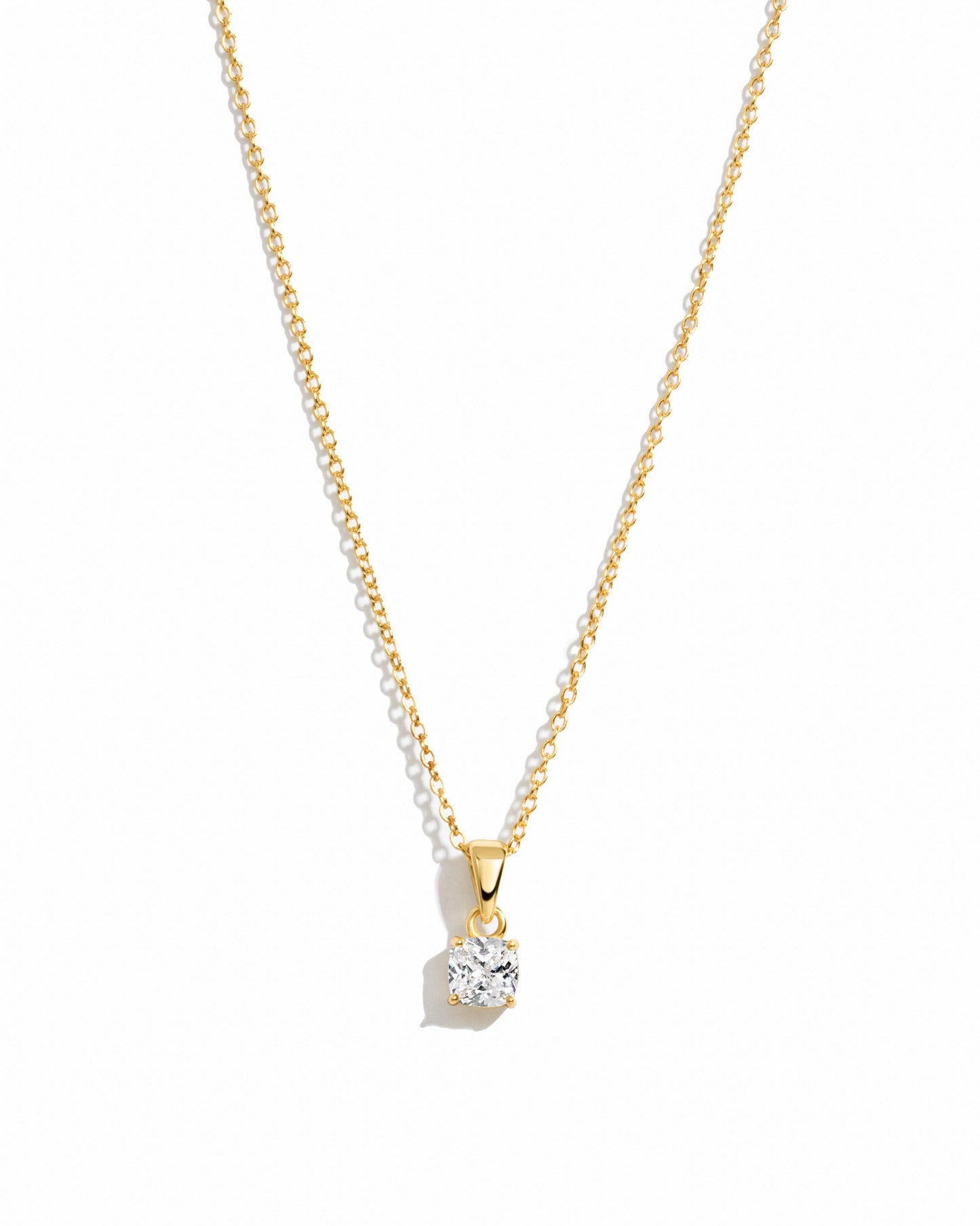Cushion Diamond Necklace