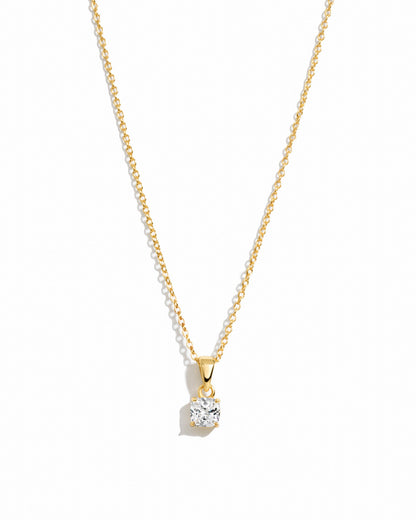 Cushion Diamond Necklace