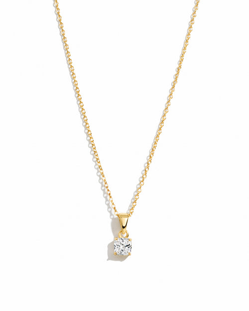 Cushion Diamond Necklace
