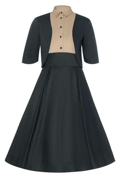 Lisette Dark Green Bolero Jacket