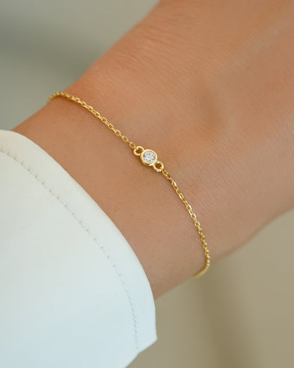 Diamond Bezel Bracelet