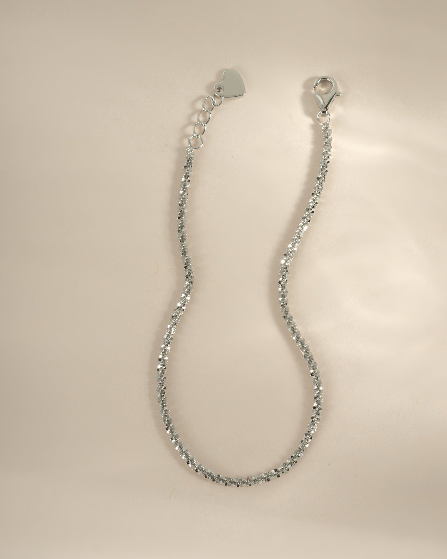 Diamond Cut Rope Chain Bracelet