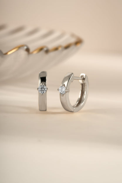 Bella Huggie Hoop Earrings