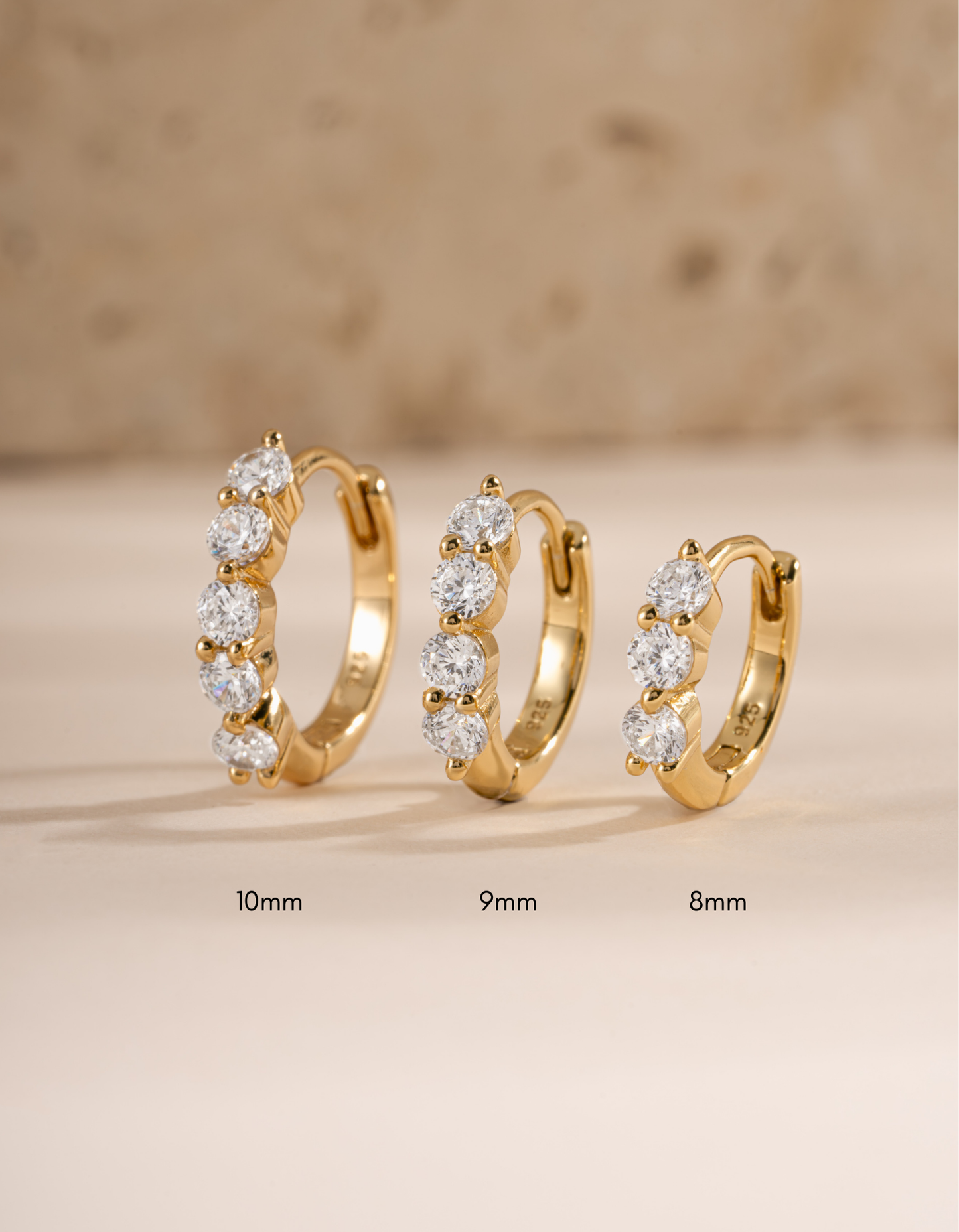 9mm Stacy Hoop Earrings