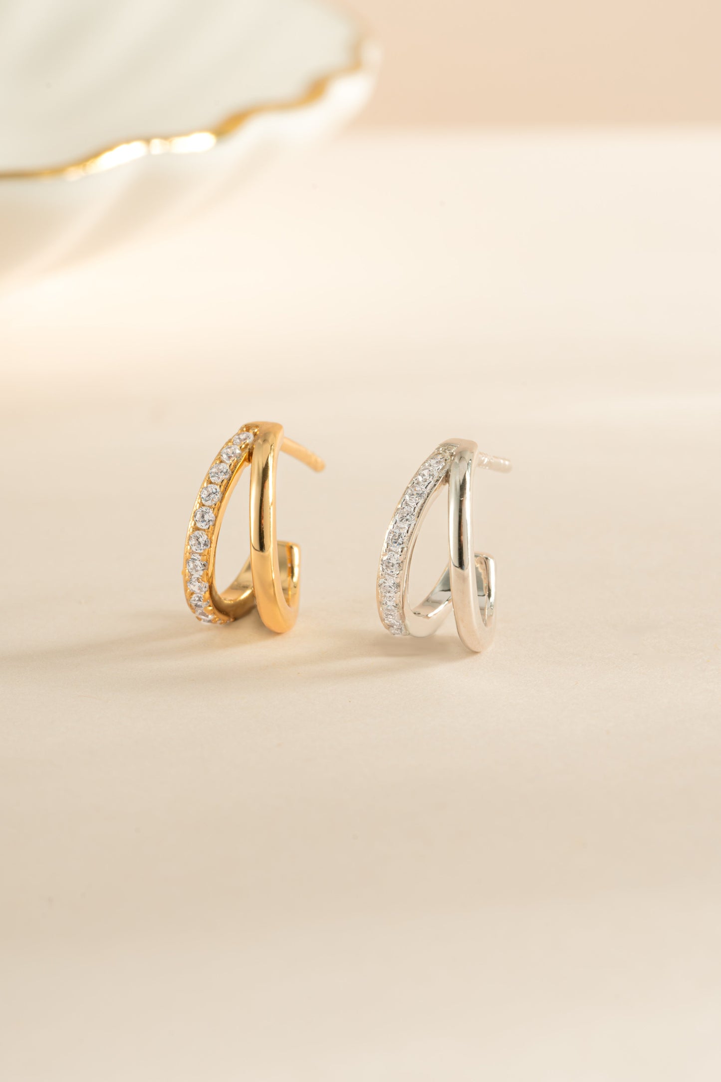 Double Diamond Hoops