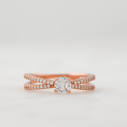Double Shank Diamond Ring