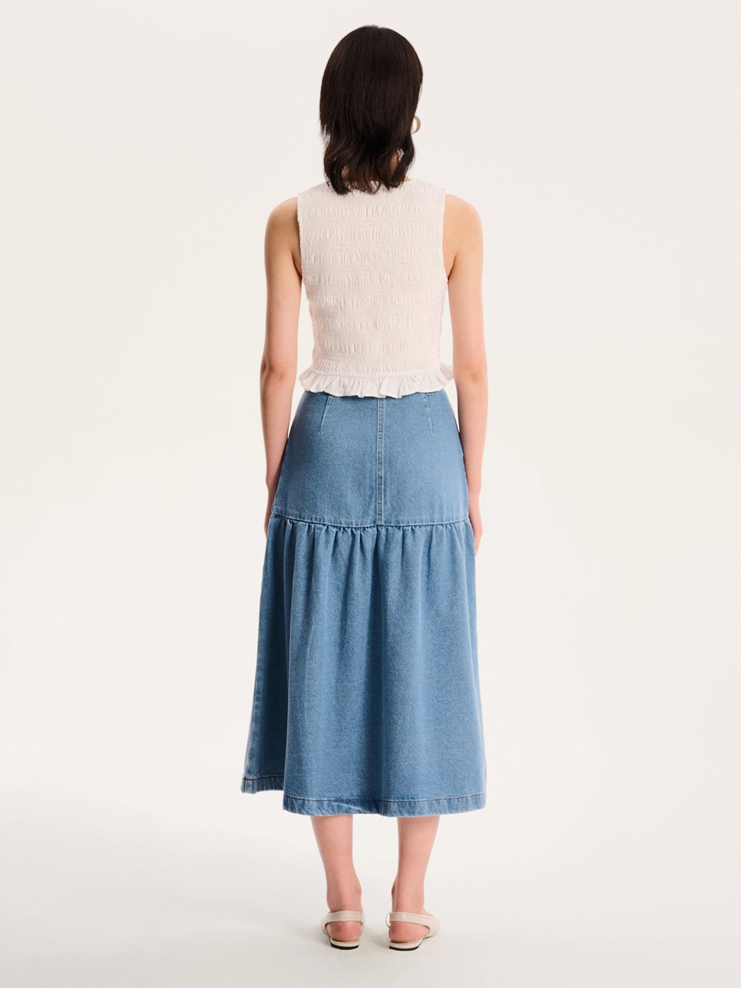 Ellie-May Skirt in Light Wash