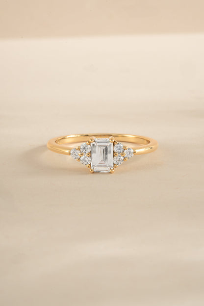 Emerald Cut Stacking Ring