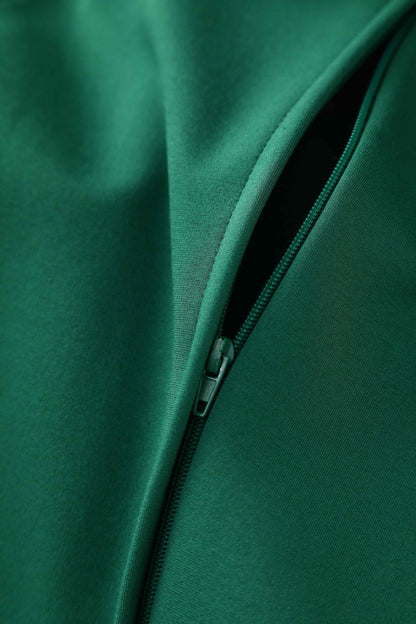Beverly Emerald Green Off Shoulder Dress