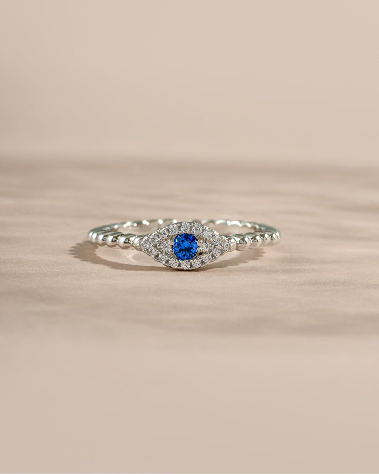 Adjustable Evil Eye Ring