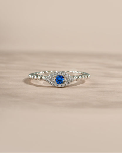Adjustable Evil Eye Ring