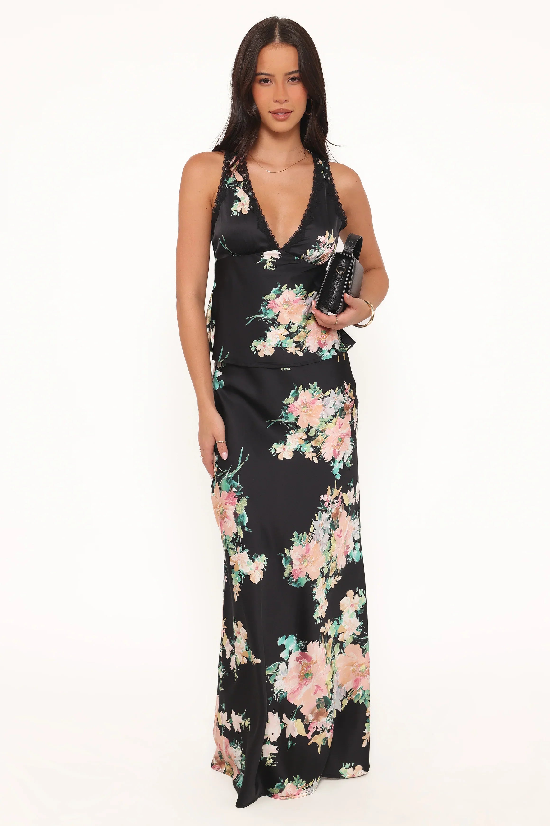 Kelso Top - Black Floral