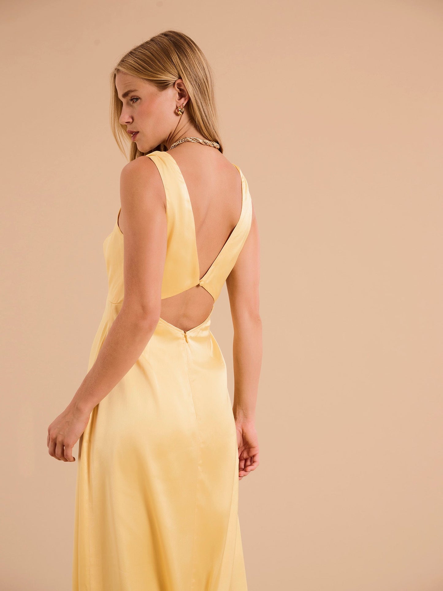 Fredricka Ring Detail Maxi Dress