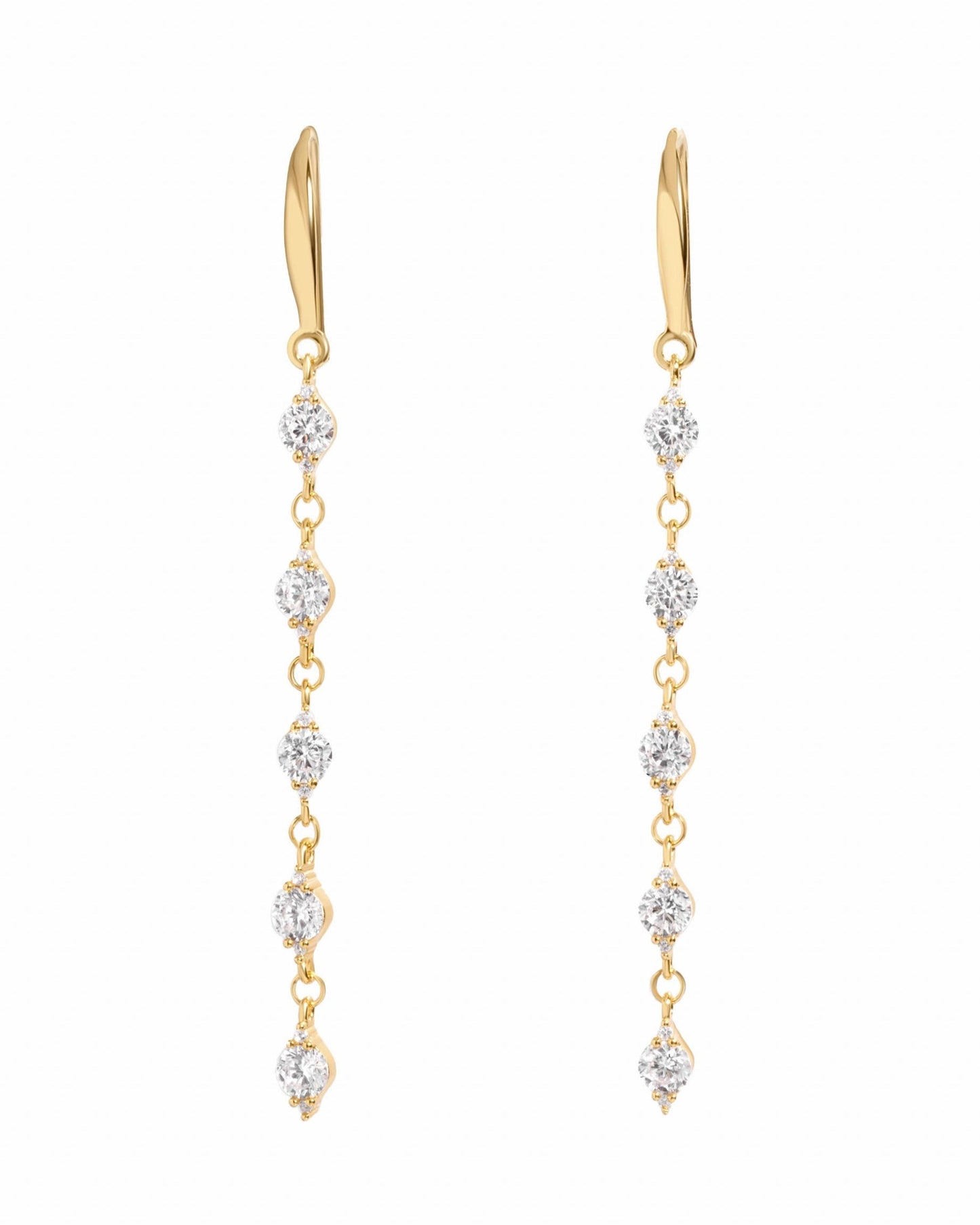 CZ Drop Earrings
