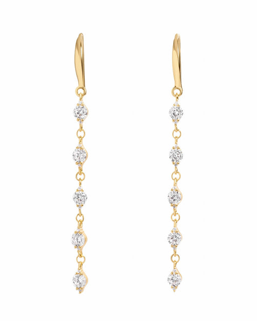 CZ Drop Earrings