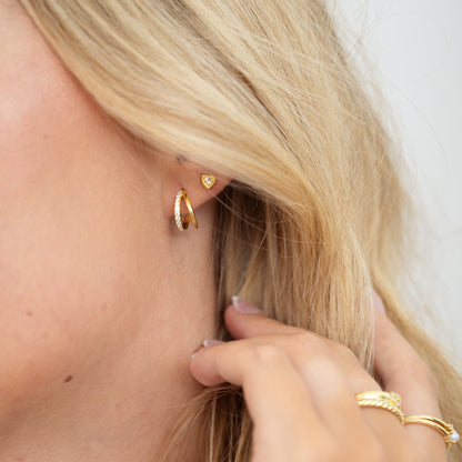 Double Diamond Hoops