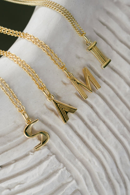 Plain Initial Necklaces