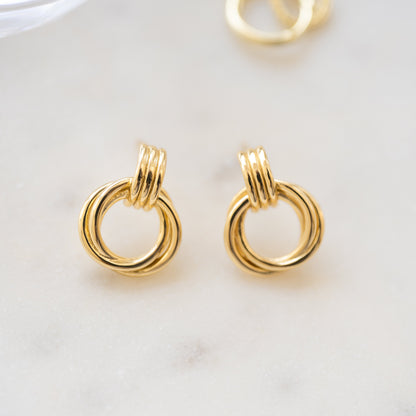 Knot Hoop Earrings