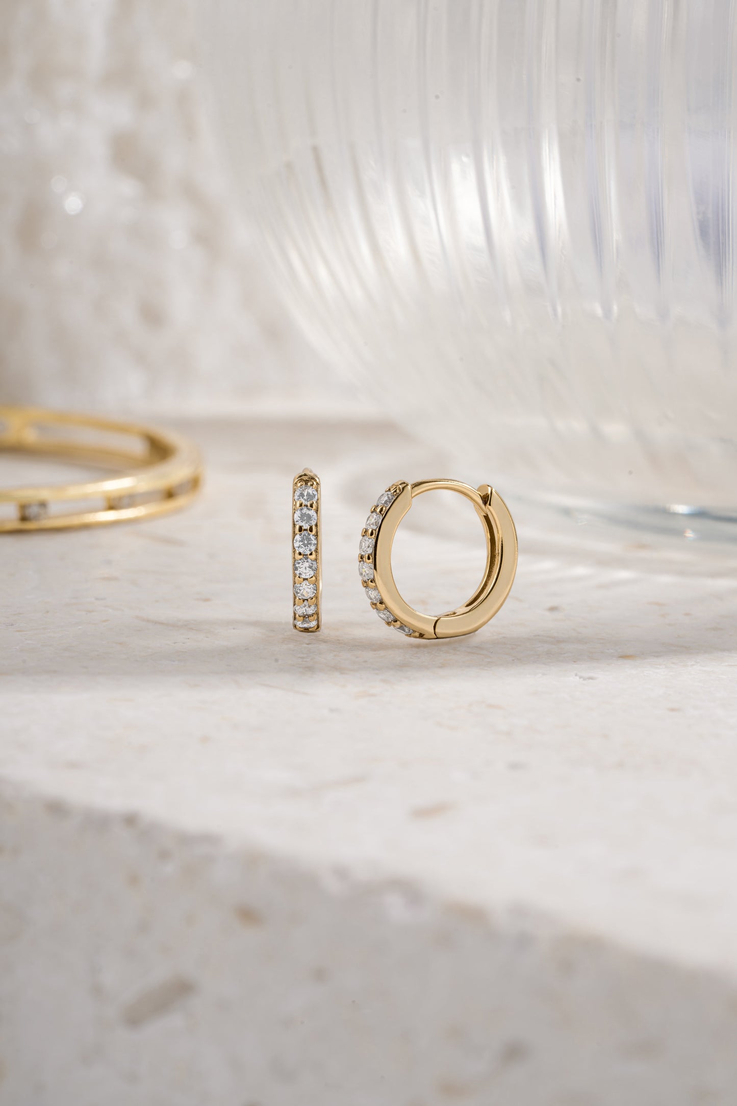 10mm Diamond Huggies (Multiple Sizes Available)