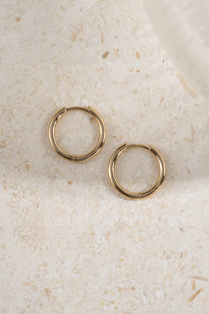 13mm Minimalist Small Hoop Earrings