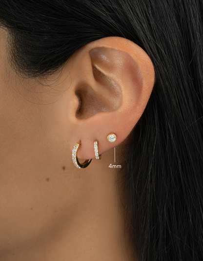 4mm Diamond Stud Earrings