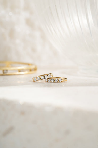 7mm Diamond Huggies (Multiple Sizes Available)