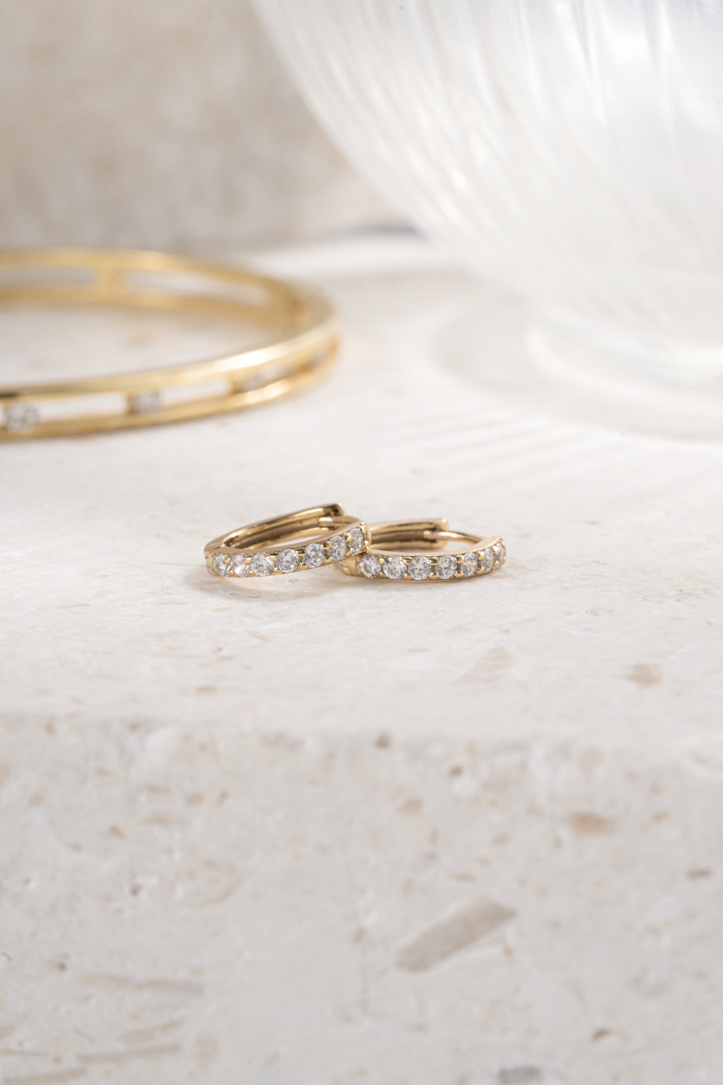 8mm Diamond Huggies (Multiple Sizes Available)