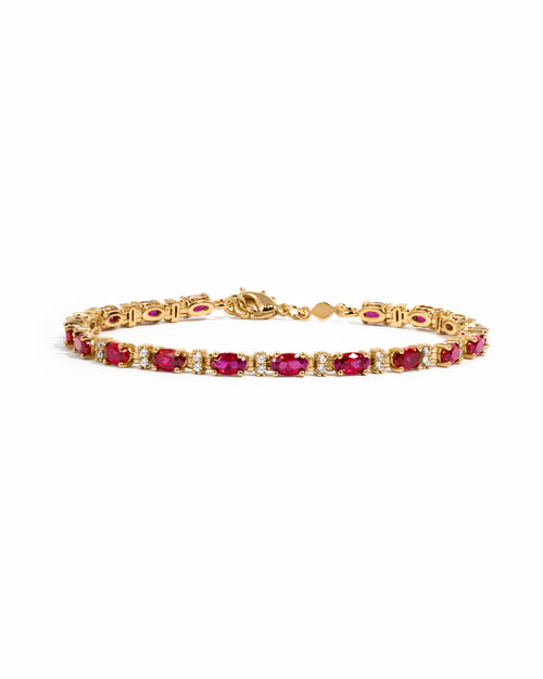 Ruby Tennis Bracelet