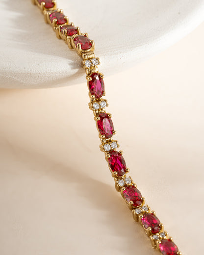 Ruby Tennis Bracelet